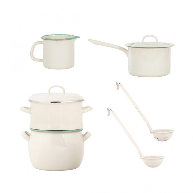 Enamel set - Classics - Cream Lux