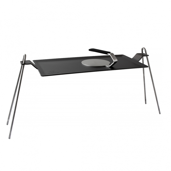 Set with griddle 63x27, fire stand and burger iron with neoprene