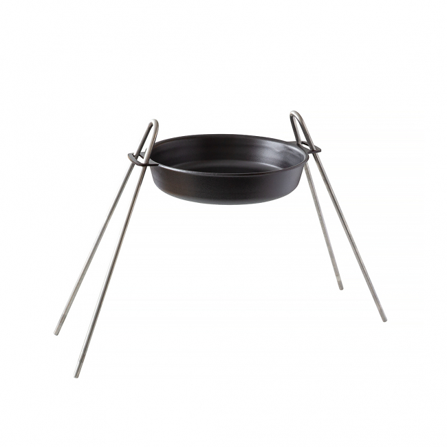 Set with dual handle pan 24 cm and fire stand