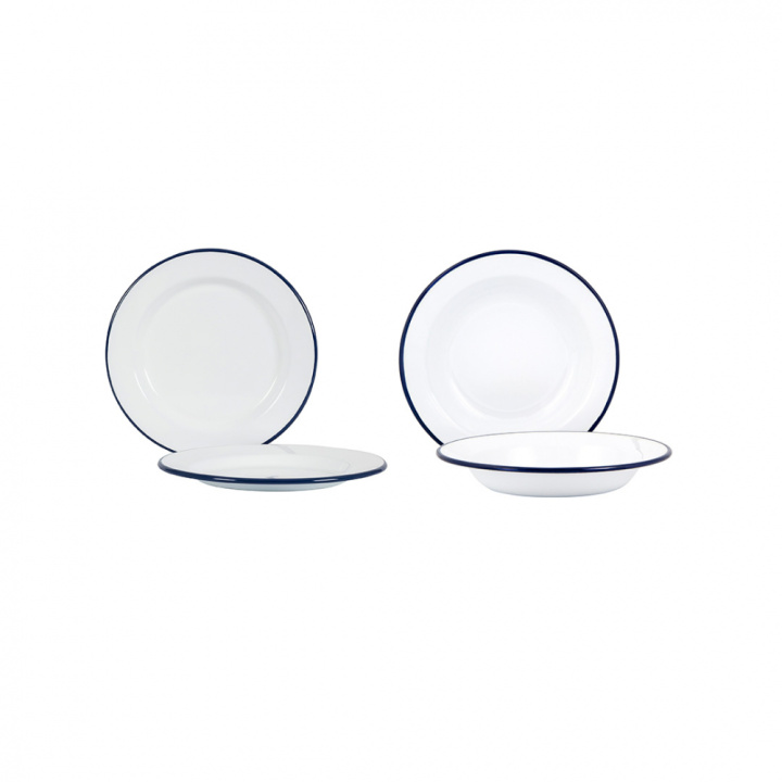 Plate set - 8 pieces - Kockums White in the group at Kockums Jernverk AB (SET0005)