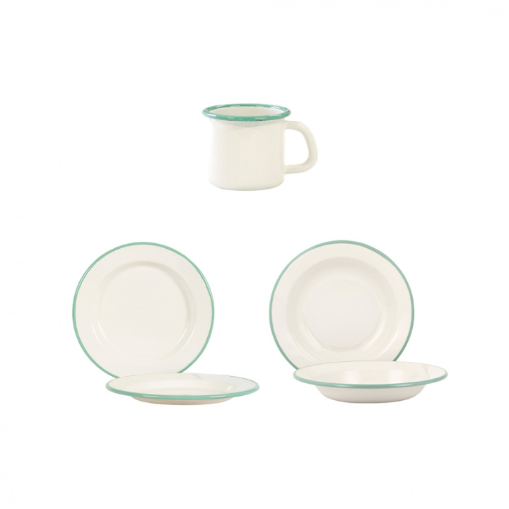 Dinnerware set - 12 pieces - Cream Lux in the group at Kockums Jernverk AB (SET0006)