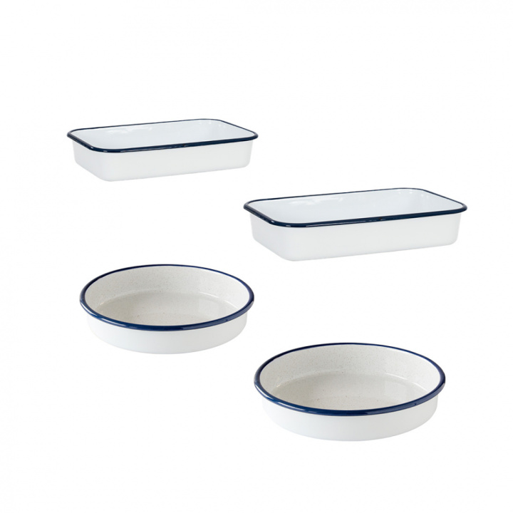 Oven dish set - Mix - Kockums White in the group at Kockums Jernverk AB (SET0010)