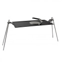 Set with griddle 63x27, fire stand and burger iron with neoprene