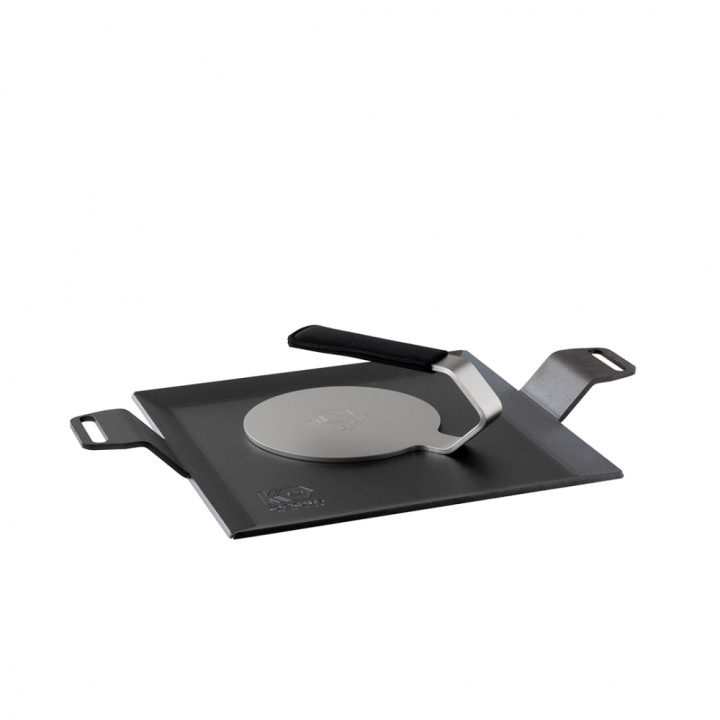 Set with griddle 40x27 and burger iron with neoprene in the group at Kockums Jernverk AB (SET0031)
