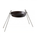 Set with dual handle pan 28 cm and fire stand