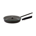 Frying pan 28 cm with glass lid and handle cover