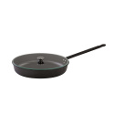 Frying pan 28 cm with glass lid and handle cover